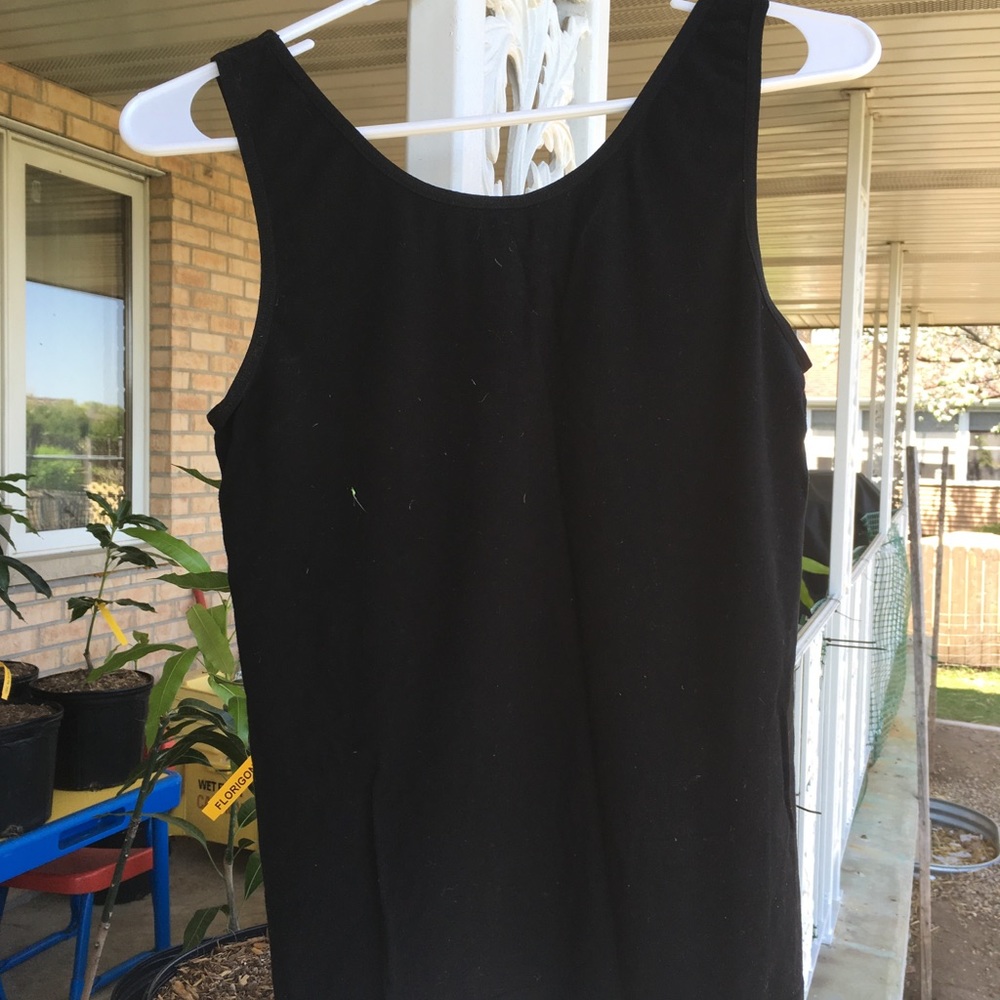 Black organic tank top